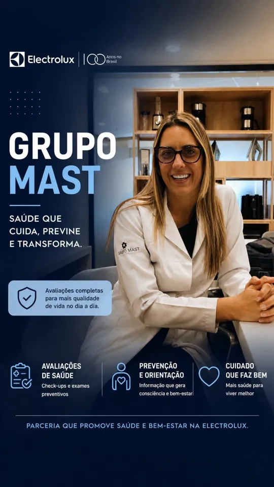 Capa do vídeo: Prevenção e saúde — ação na Electrolux
